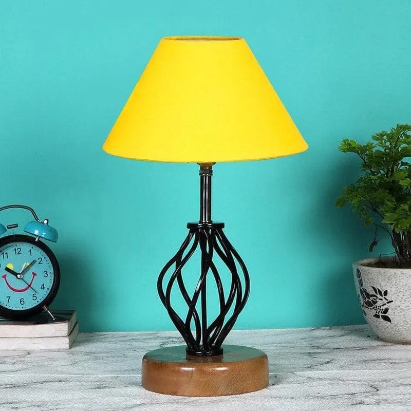 Georgia Fabric Table Lamp - Yellow,Black media 3