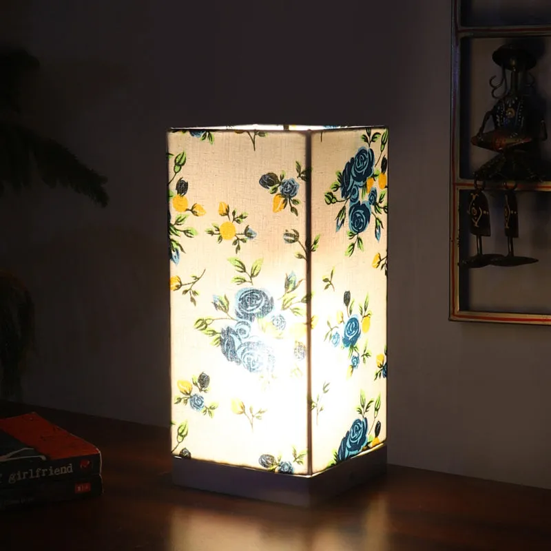 Fleur Edge Cotton Table Lamp - Multicolor media 1