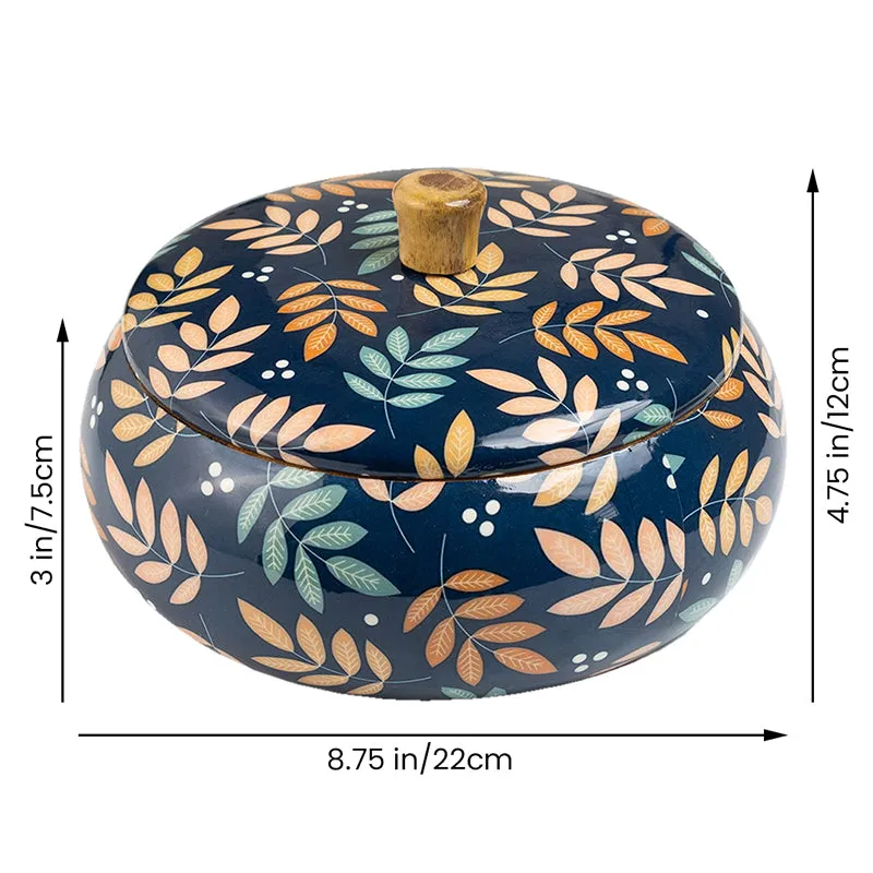 Floral Fable Mango Wood Casserole media 6