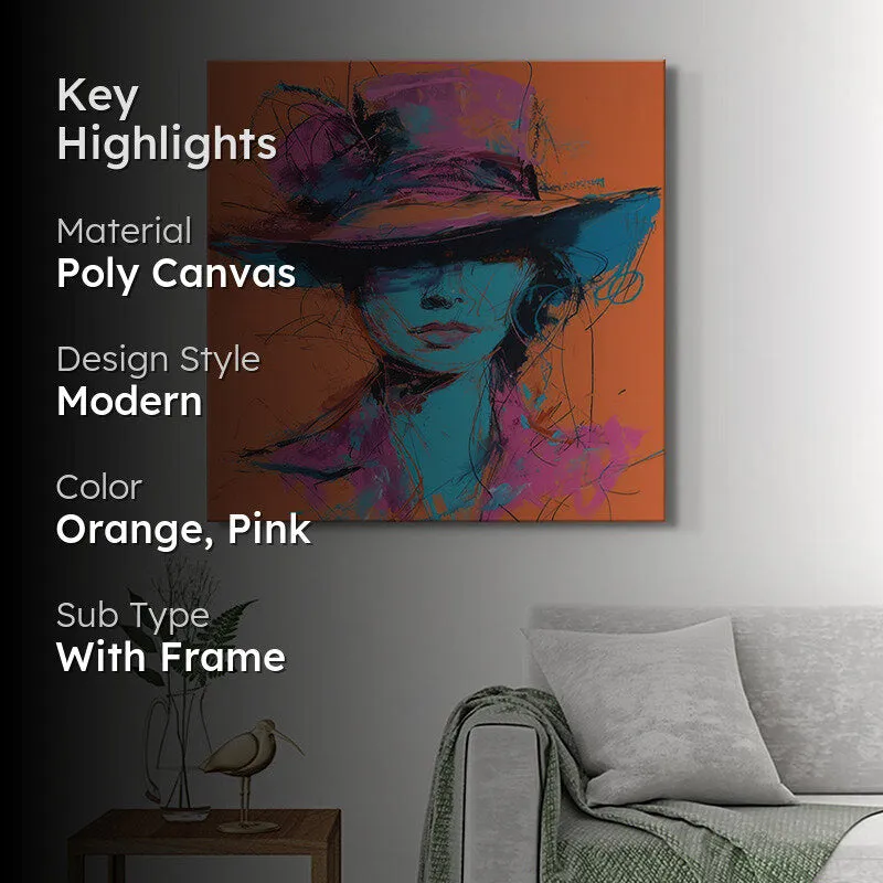 Woman With A Hat Wall Painting media 2