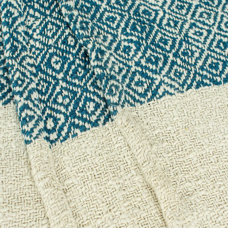 Elmii Cotton Throw - Blue media 3