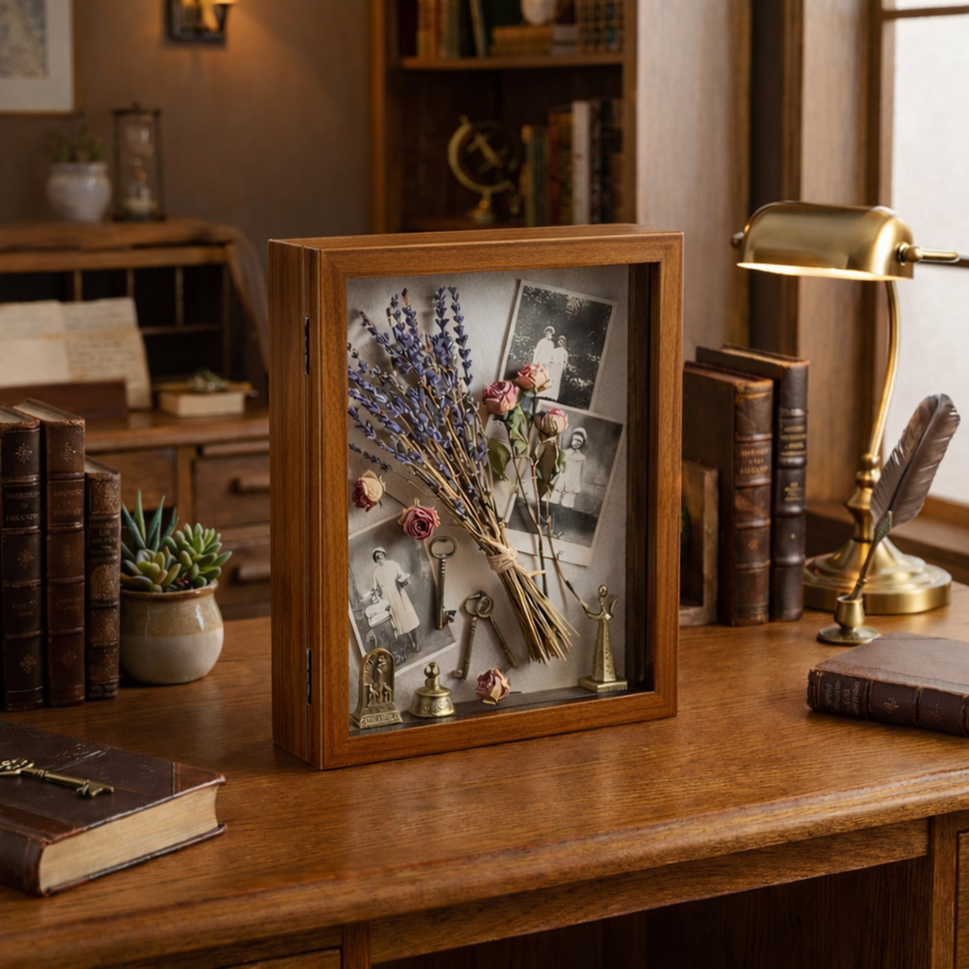 WoodEdge MDF Shadow Box - Brown media 5