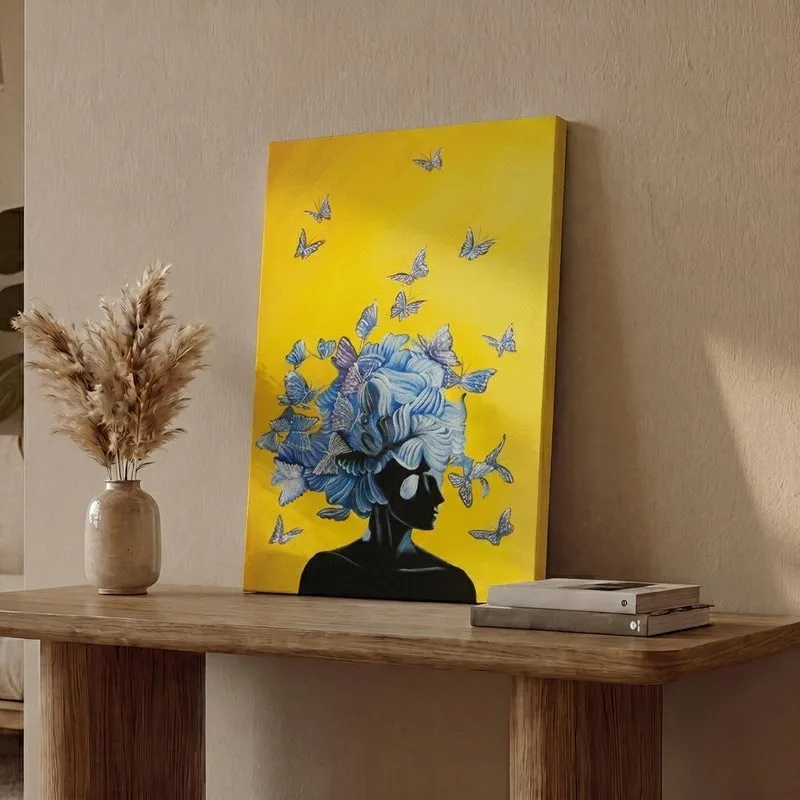 Butterfly Feminine Canvas Wall Painting media 1