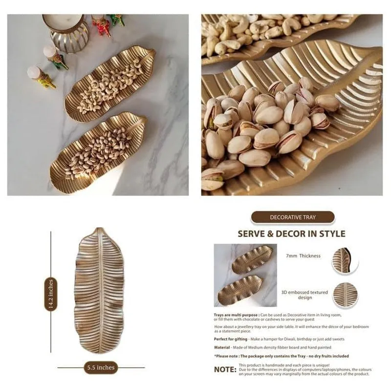Tropica Leaf Wood Platter - Set of Two media 5