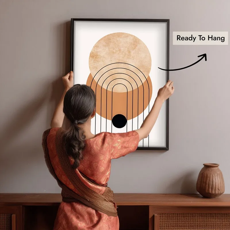 Centered Harmony Canvas Wall Painting With Black Frame media 6