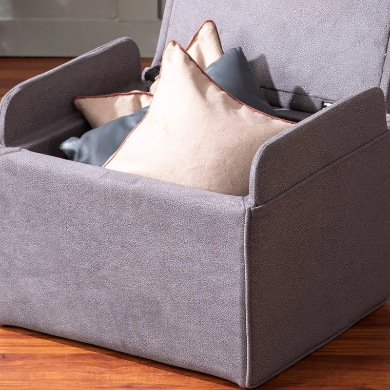 Dotty Polyster Ottomans (Grey) - Set Of Two media 7