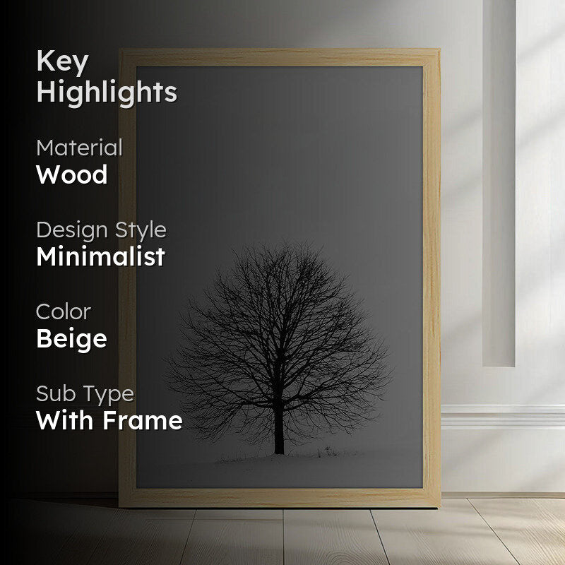 Tyce Wooden Photo Frame - Beige media 2
