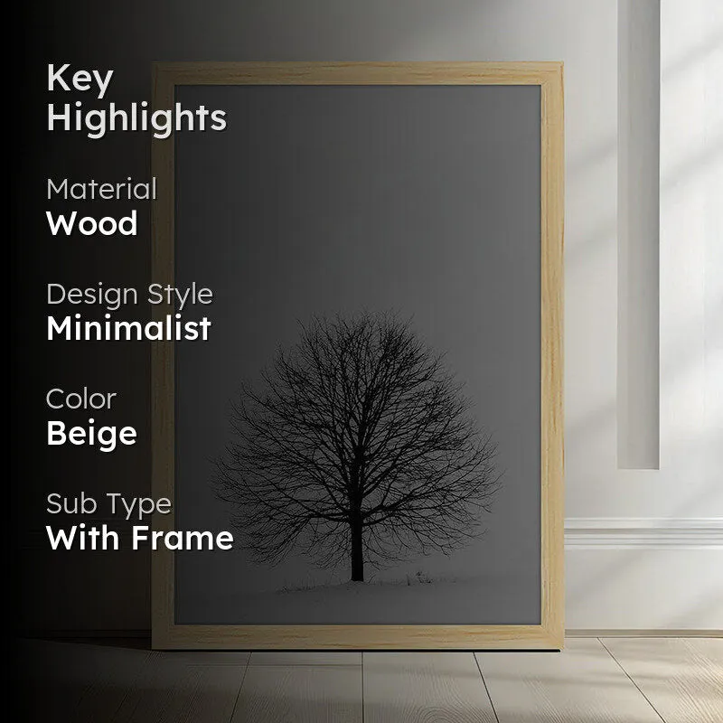 Tyce Wooden Photo Frame - Beige media 2