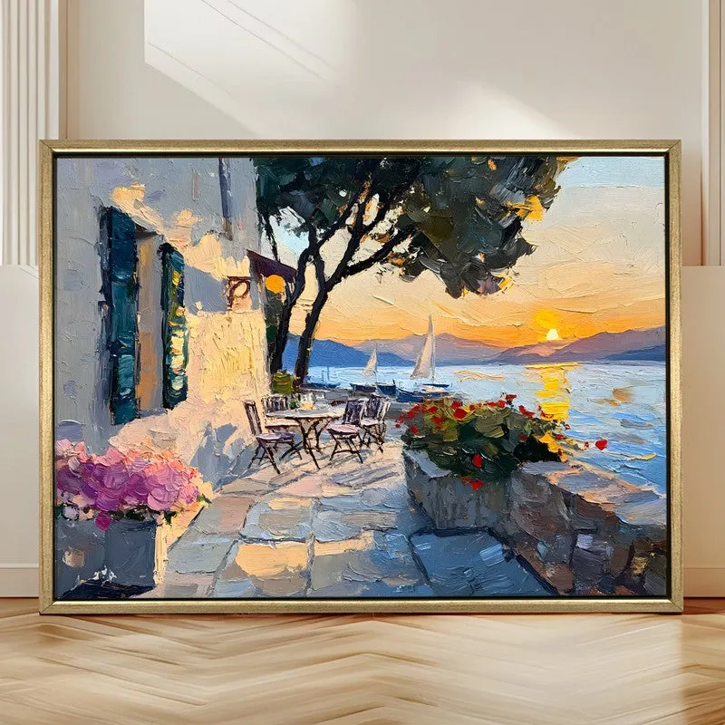Seaside Pine Canvas Wall Painting With Frame media 4