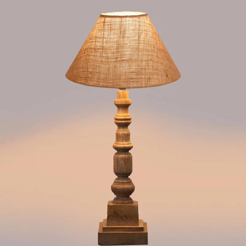 Sienna II Arbor Wooden Table Lamp - Brown media 4