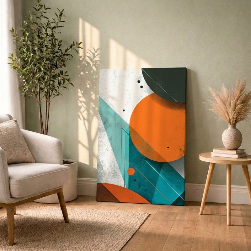 Structured Lines Canvas Canvas Wall Art