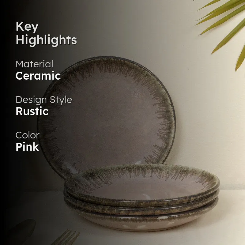 Cuisinelle Ceramic Quarter Plates (Pink) - Set Of Four media 2
