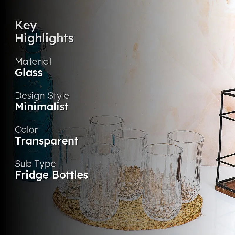 Evander 1000 mL Water Bottle With 350 mL Glasses - Seven Piece Set media 2