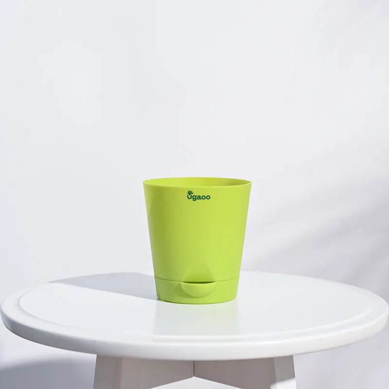 Ugaoo Bare Root Plastic Planter (Green) - Set Of Five media 3
