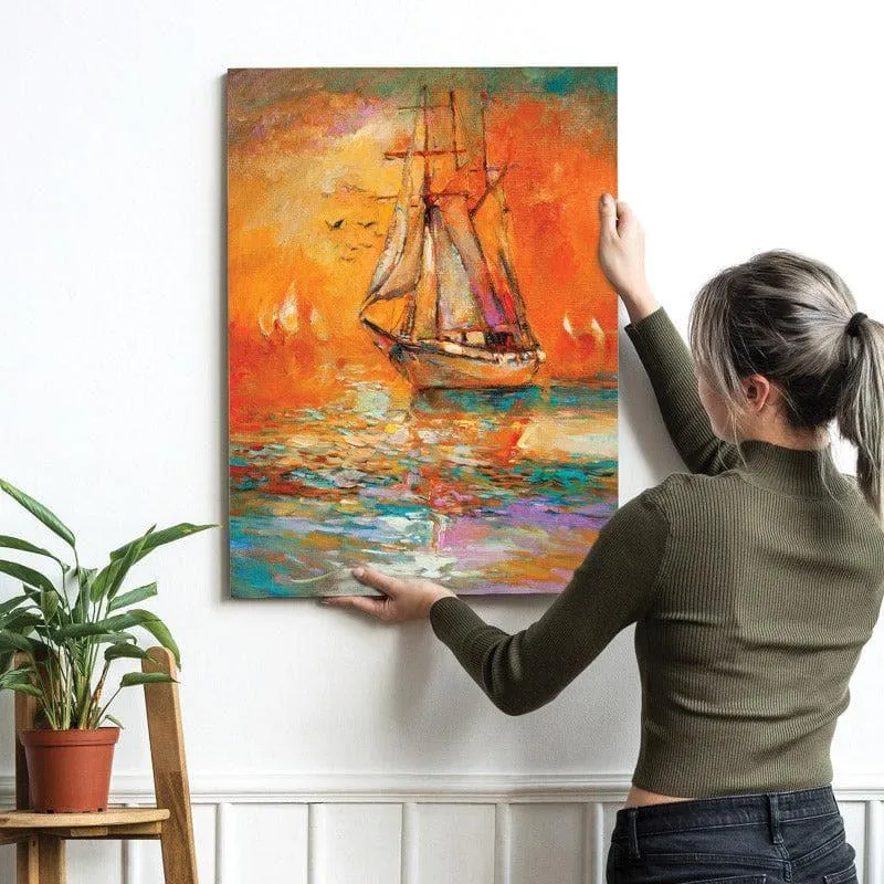 Vibrant Sails Canvas Wall Painting media 4