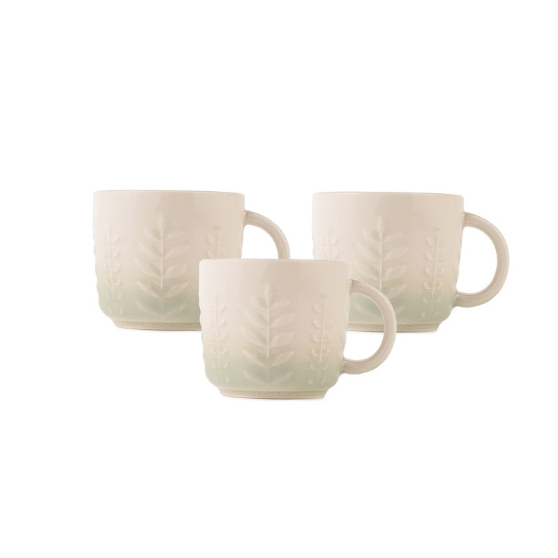 Calista Porcelain Tea Cup (200 mL Each,Green) - Set Of Six media 5