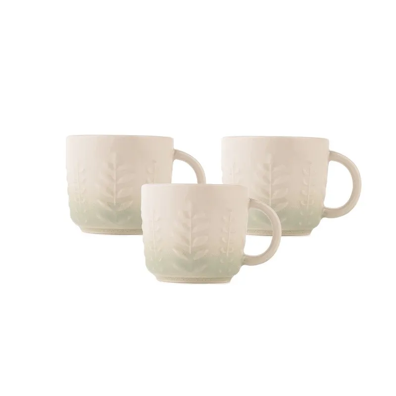 Calista Porcelain Tea Cup (200 mL Each,Green) - Set Of Six media 5