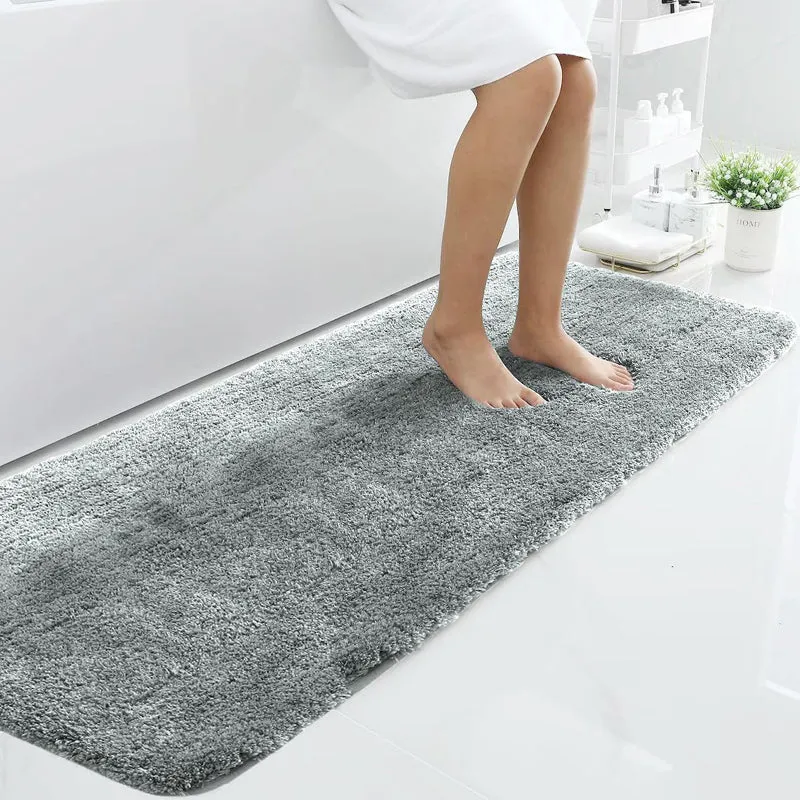 Vegas Luxe Micro Fiber Runner Rug - Silver media 1