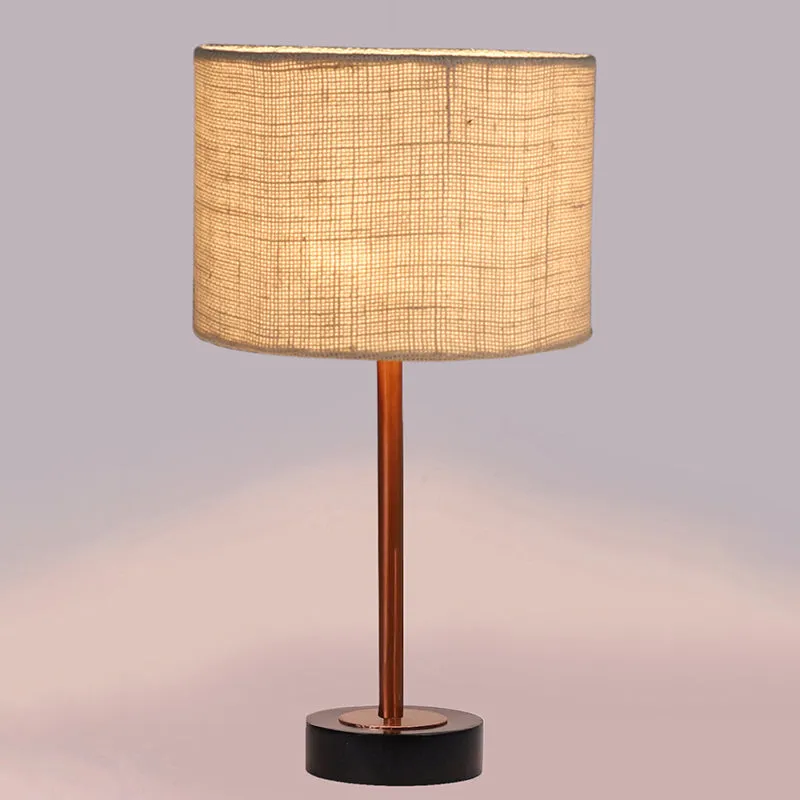 Sienna I Rodin Wooden Table Lamp - White,Copper,Black media 5