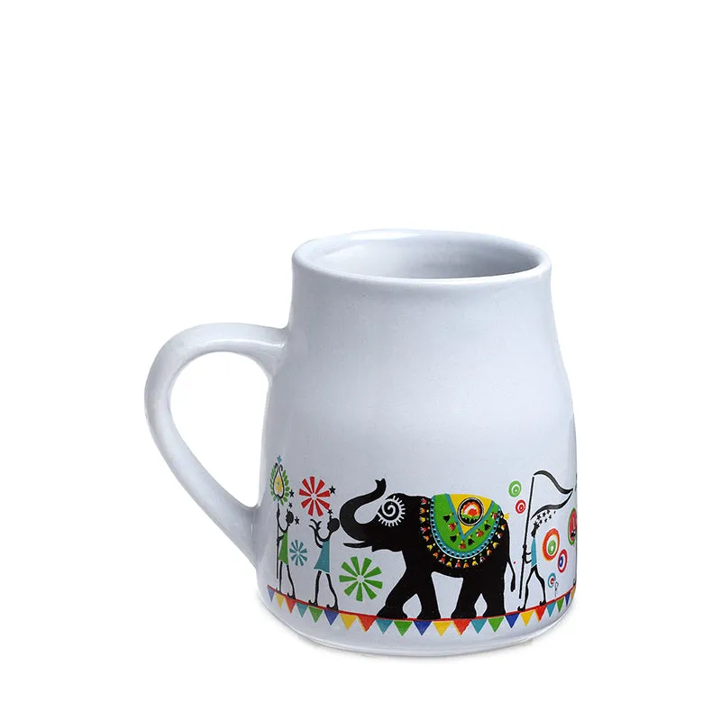 Elephenta Ceramic Tea Cup (220 mL Each) -  Set of Six media 3