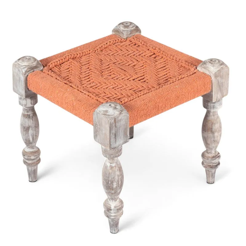 Jexon Sheesham Wooden Bench - Orange media 5