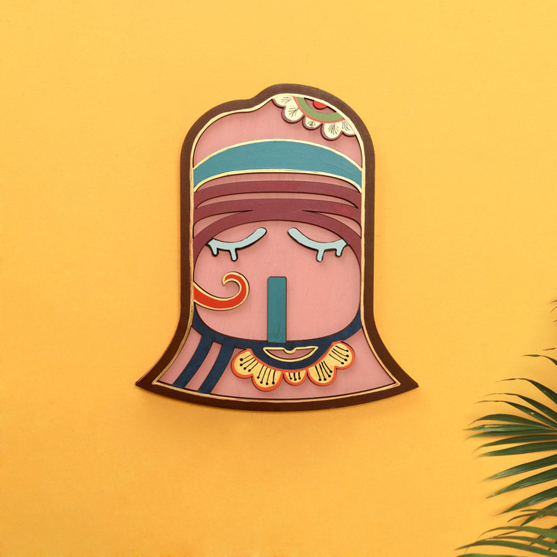 Indran Mask Wooden Wall Accent