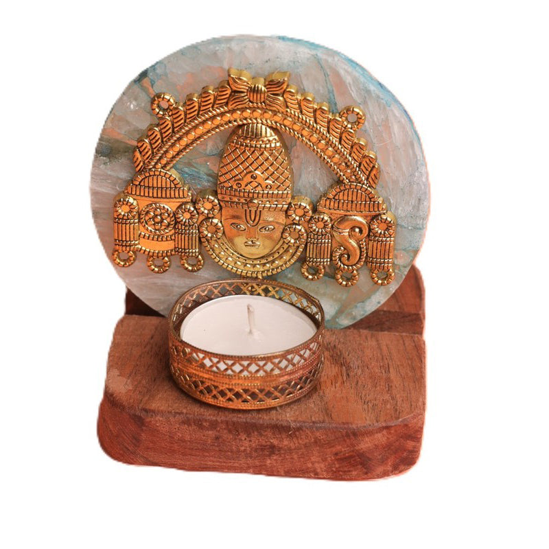 Aurora Bliss Lord Venkateshwara Tealight Candle Holder media 5