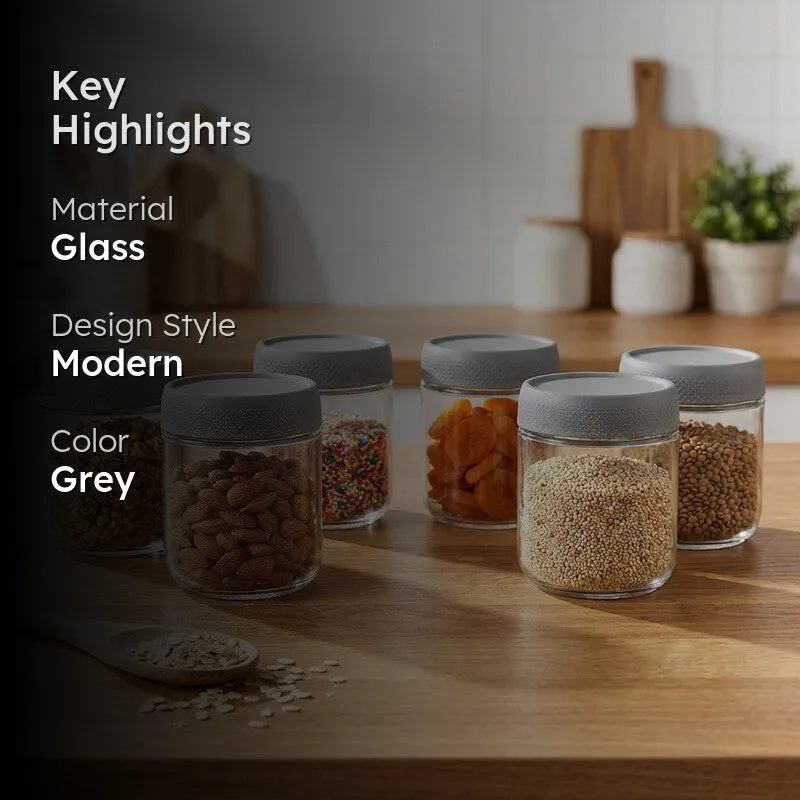 Rioware Transparent Kitchen Container Set (300 mL Each) - Set Of Six media 2