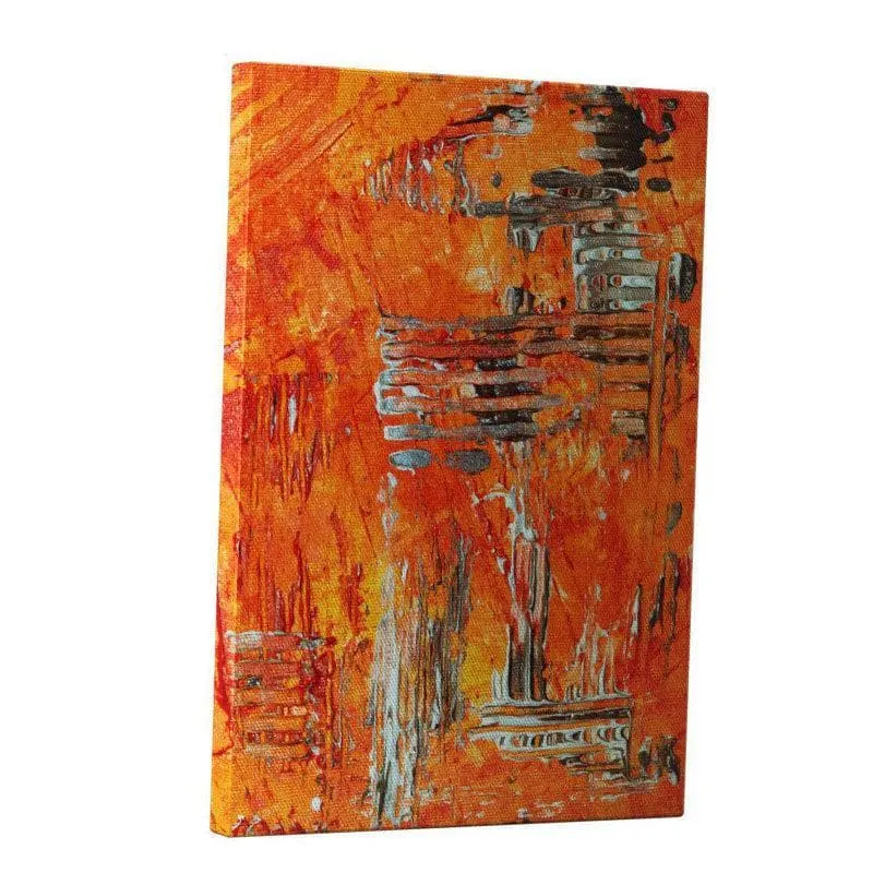 Amber Orange Wall Painting - Gallery Wrap media 3