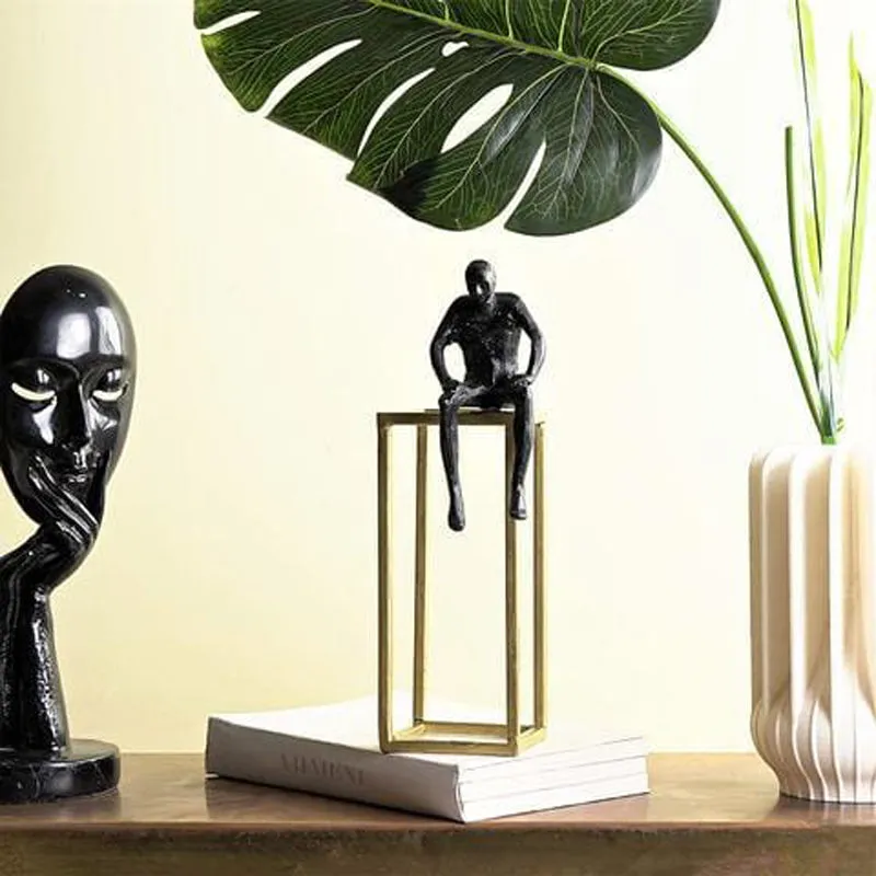 Reflective Silence Painted Resin Showpiece media 5
