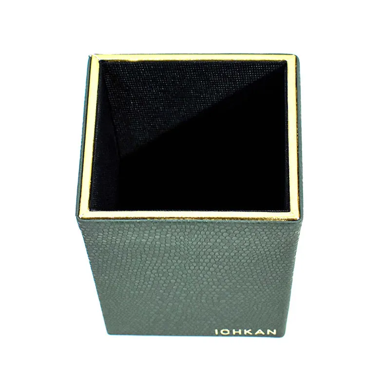 Tisquo Faux Leather Pen Stand - Olive Green media 5