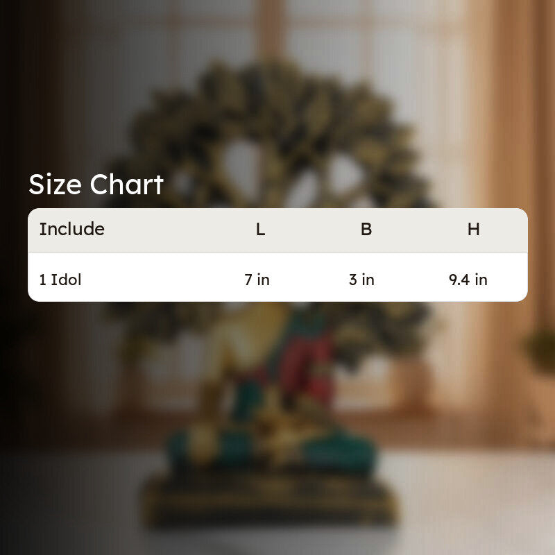 Zenroot Buddha Resin Idol - Red media 6