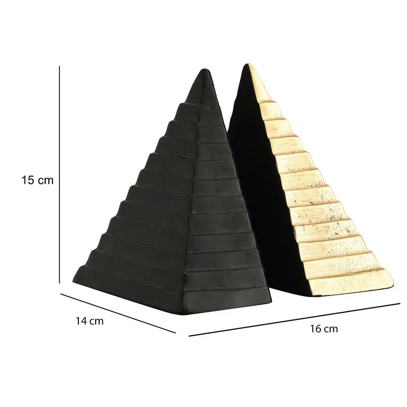 Pyramidon Bookend (Gold & Black) - Set Of Two media 6