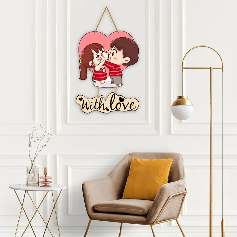 Couple With Love I Polyester & MDF Wall Hanging media 4