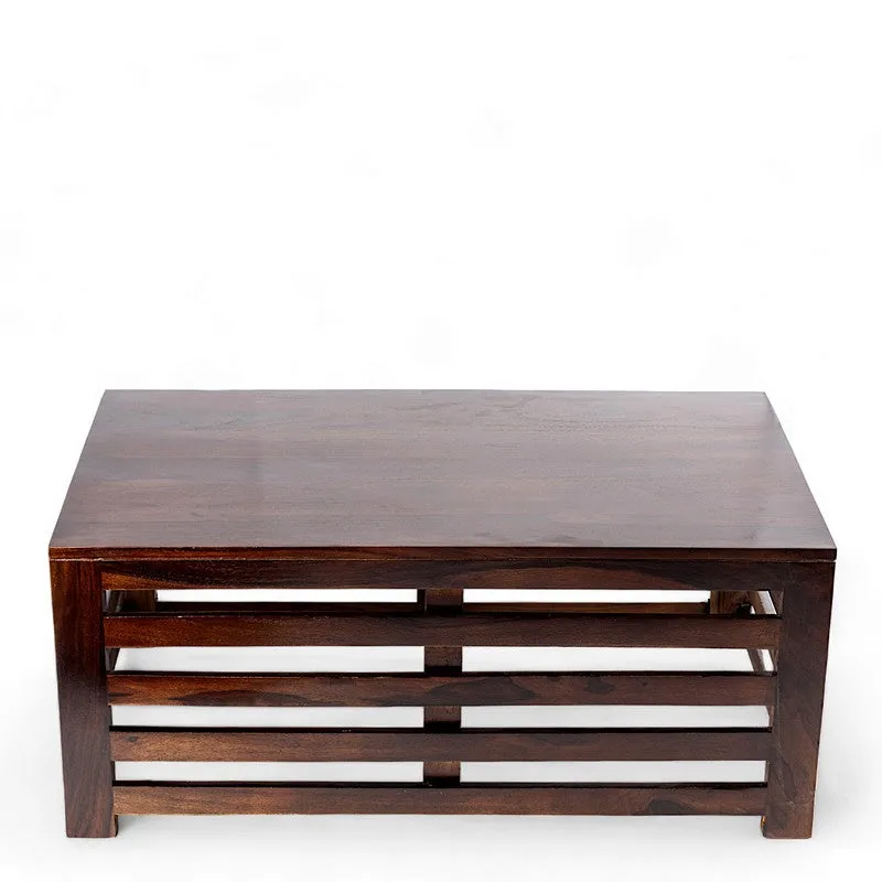 Cenrox Sheesham Wooden Center Table - Coffee Brown media 3