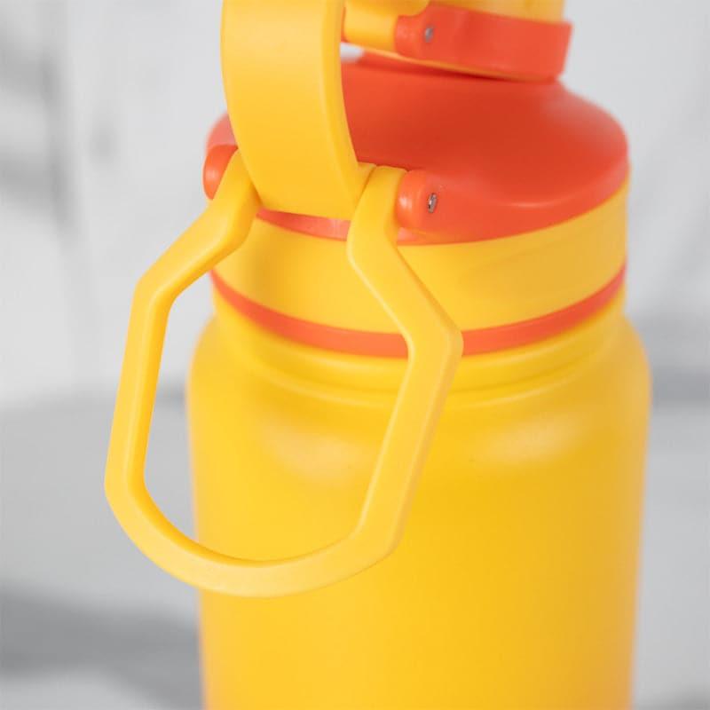 Serene Sip Hot & Cold Thermos Water Bottle (Yellow & Orange) - 800 mL media 5