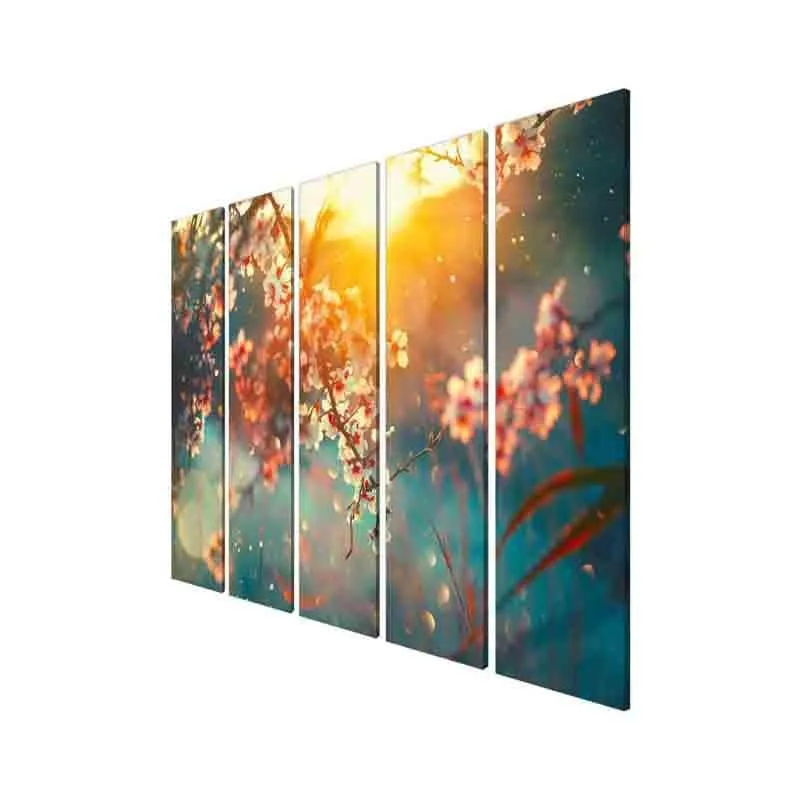 Japanese Blossoms Wall Art - Set of Five media 5