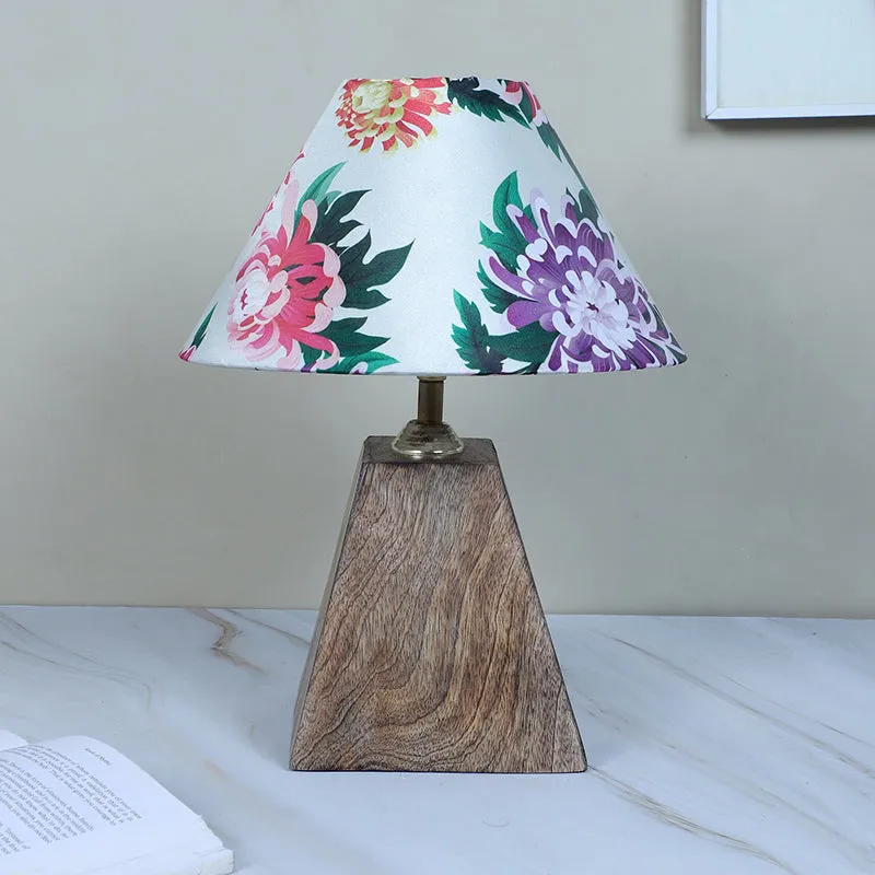 Miyabi Obelisk Printed Mango Wood Table Lamp - Multicolor media 3