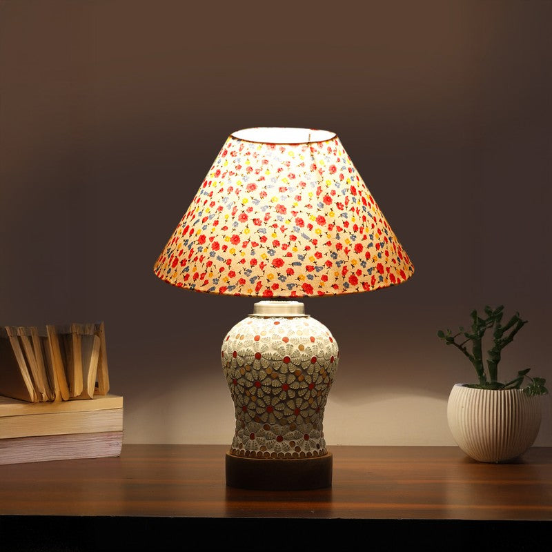 Harmyra Fleura Arbor Wooden Table Lamp - Multicolor
