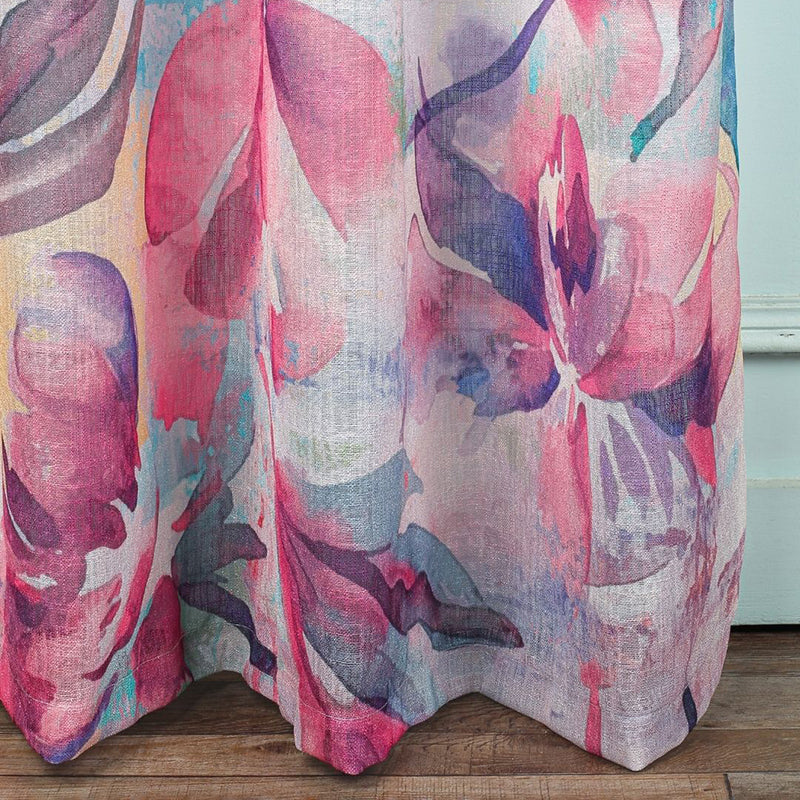 Elaria Linen Texture Sheer Curtain - Set Of Two media 11