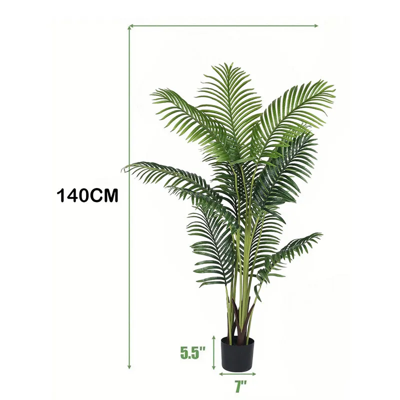 Fangorn Artificial Palm With Black Plastic Pot - 4.6 Feet media 6