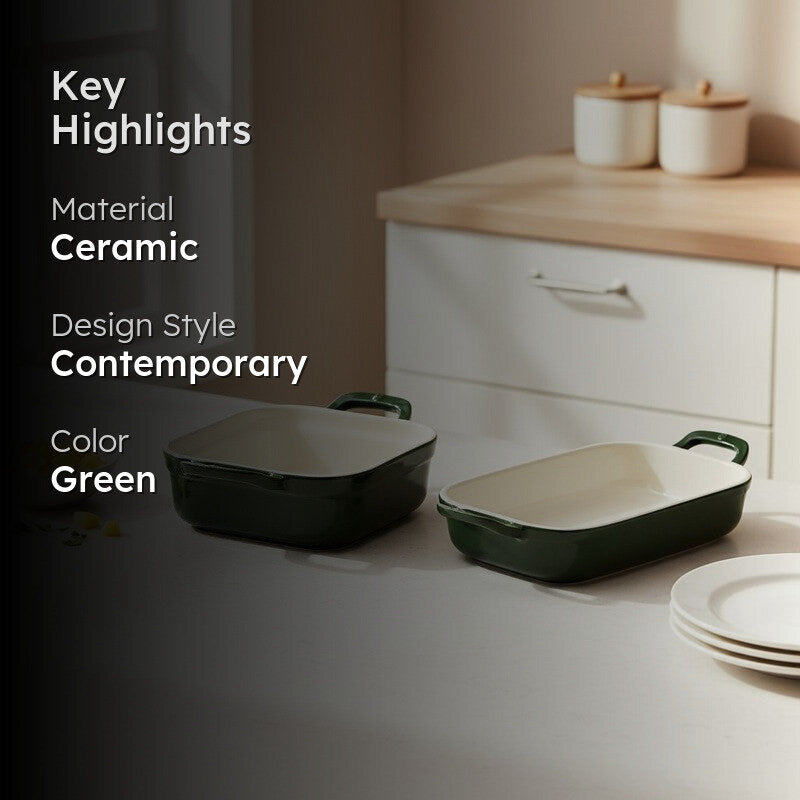 Cumin Co Ceramic Baking Trays - Green media 2