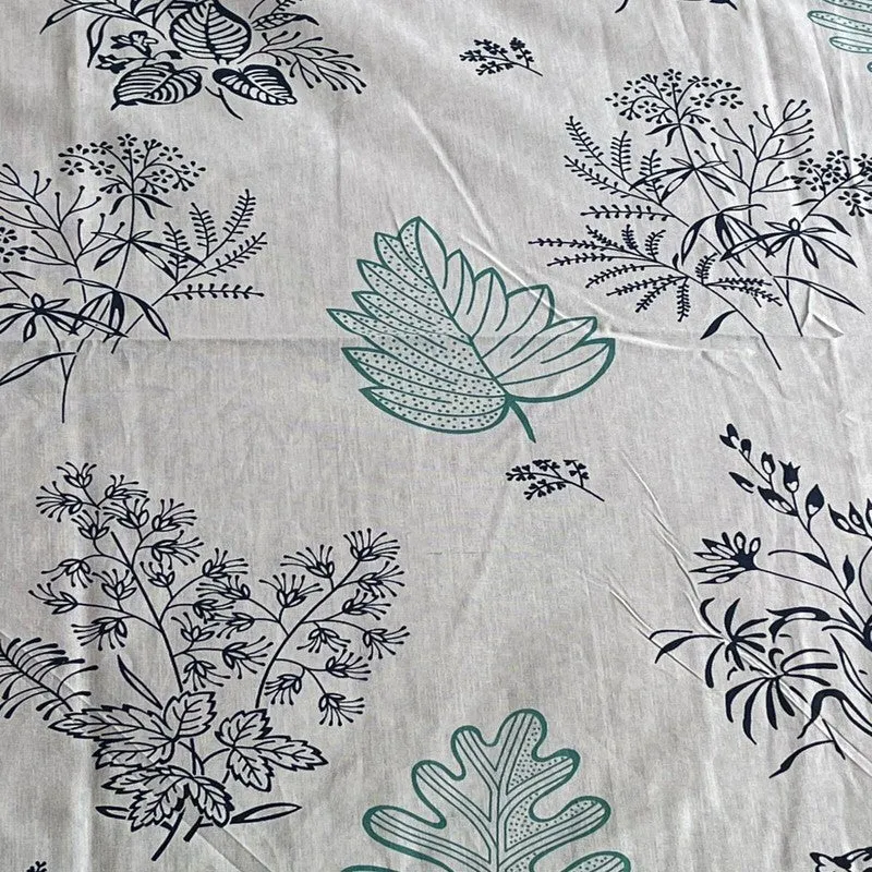 Bloom Veil Cotton Bedsheets (Blue) - 400 TC media 7