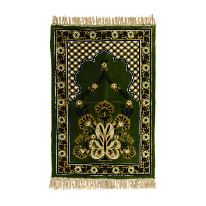 Noorara Velvet Prayer Mat - Green media 3