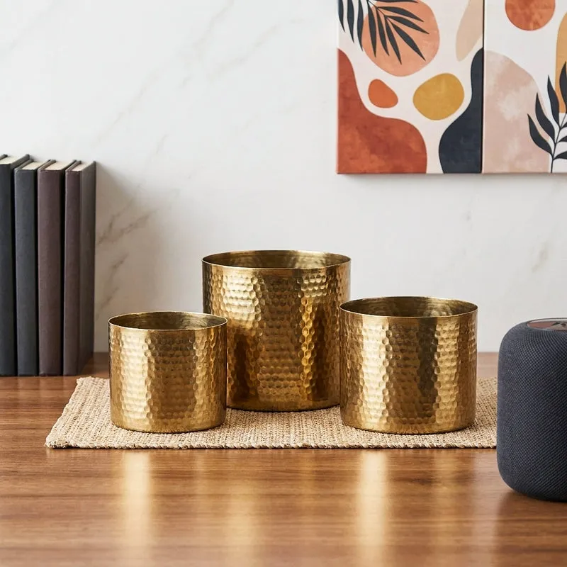 Eliza Metal Planter - Set Of Three media 1