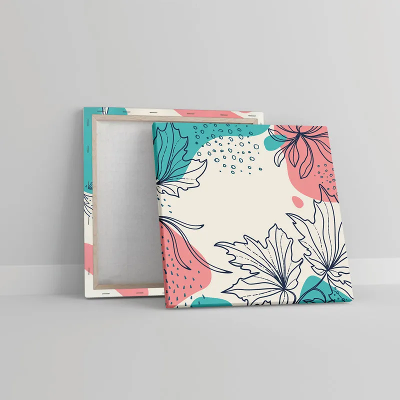 Whimsy Of Autumn Canvas Wall Painting - Set Of Two media 3