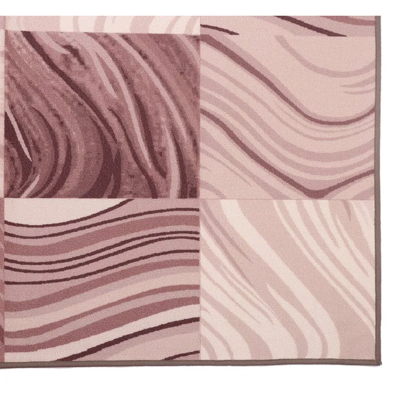 Wavy Rectangle Nylon Runner Rug media 4