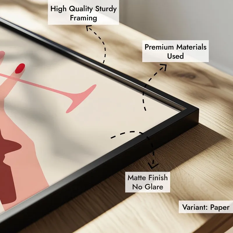 Glamora Canvas Wall Painting - Black Frame media 6