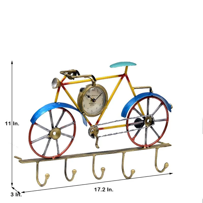 Cycle Utility Key Holder Metal Wall Clock media 7