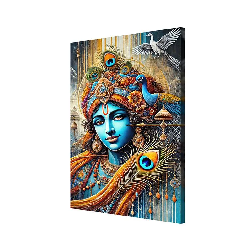 Grace Of Kanha Wall Painting media 4